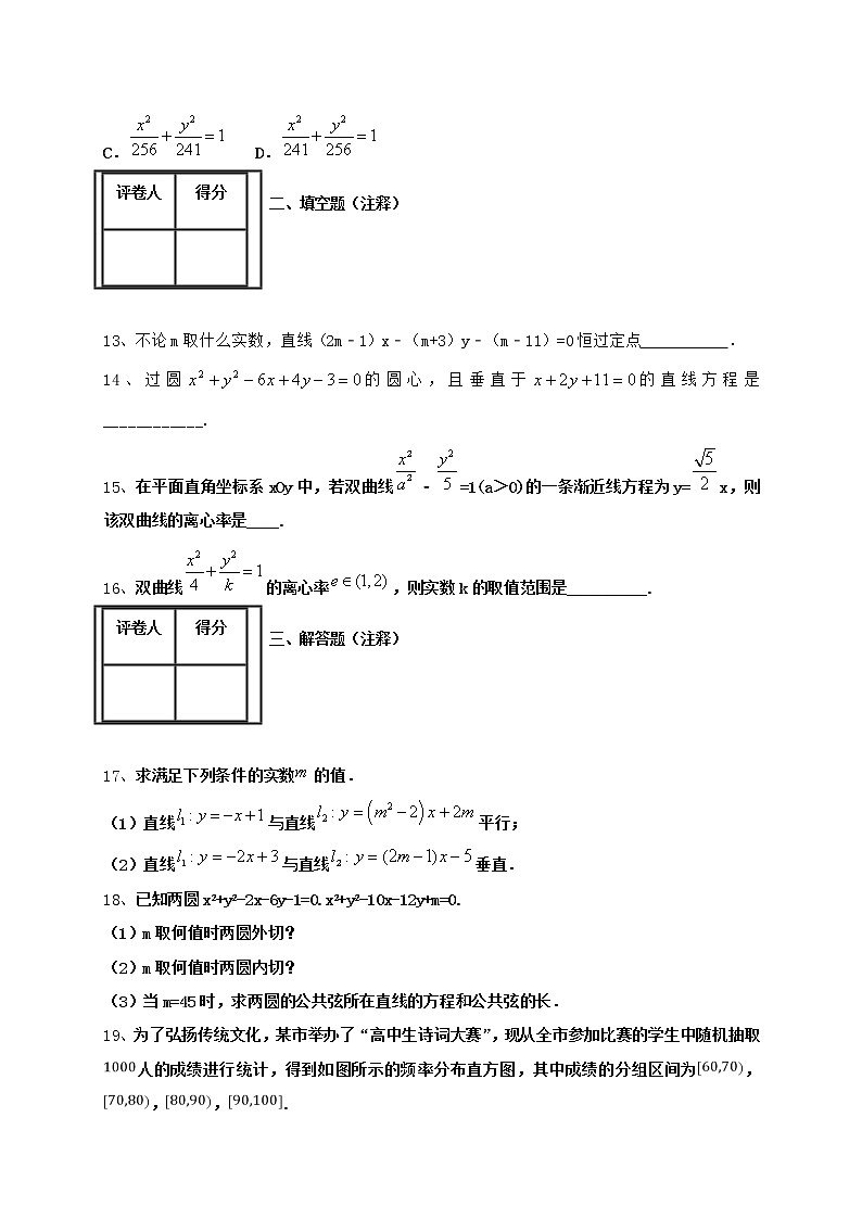 2021省肇东四中校高二上学期期中考试数学(理)试题含答案第3页