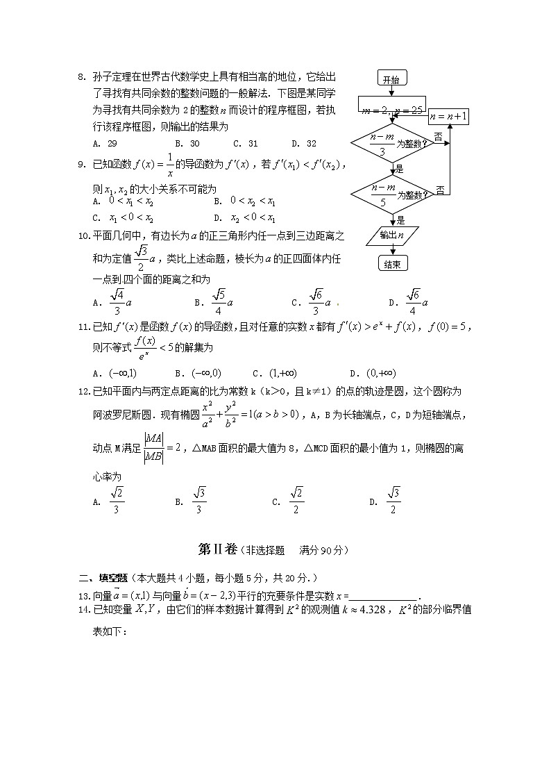 2020黄山高二下学期期末考试数学(文)试卷含答案第2页
