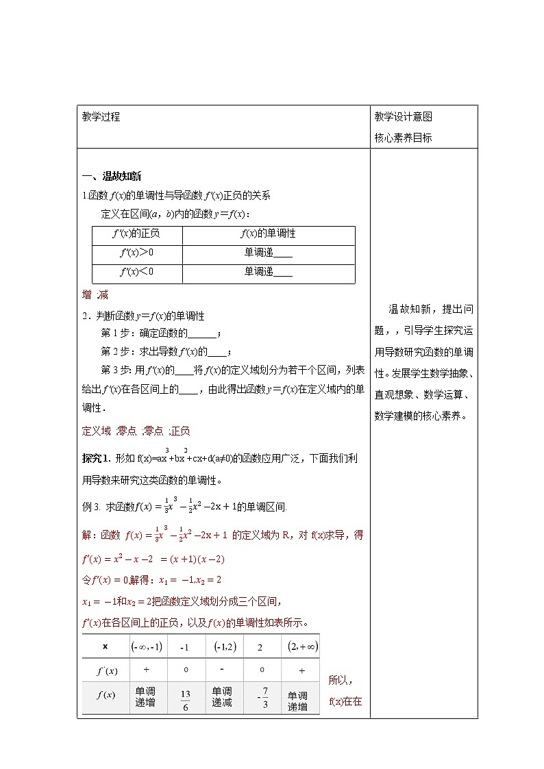 【新教材精创】5.3.1函数的单调性(2) 教学设计- (人教A版 高二 选择性必修第二册)02