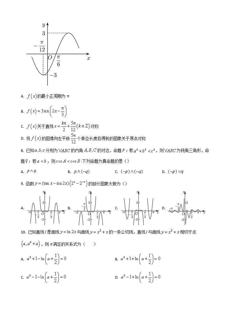 2023遂宁中学高三上学期10月月考试题数学(文)含解析02