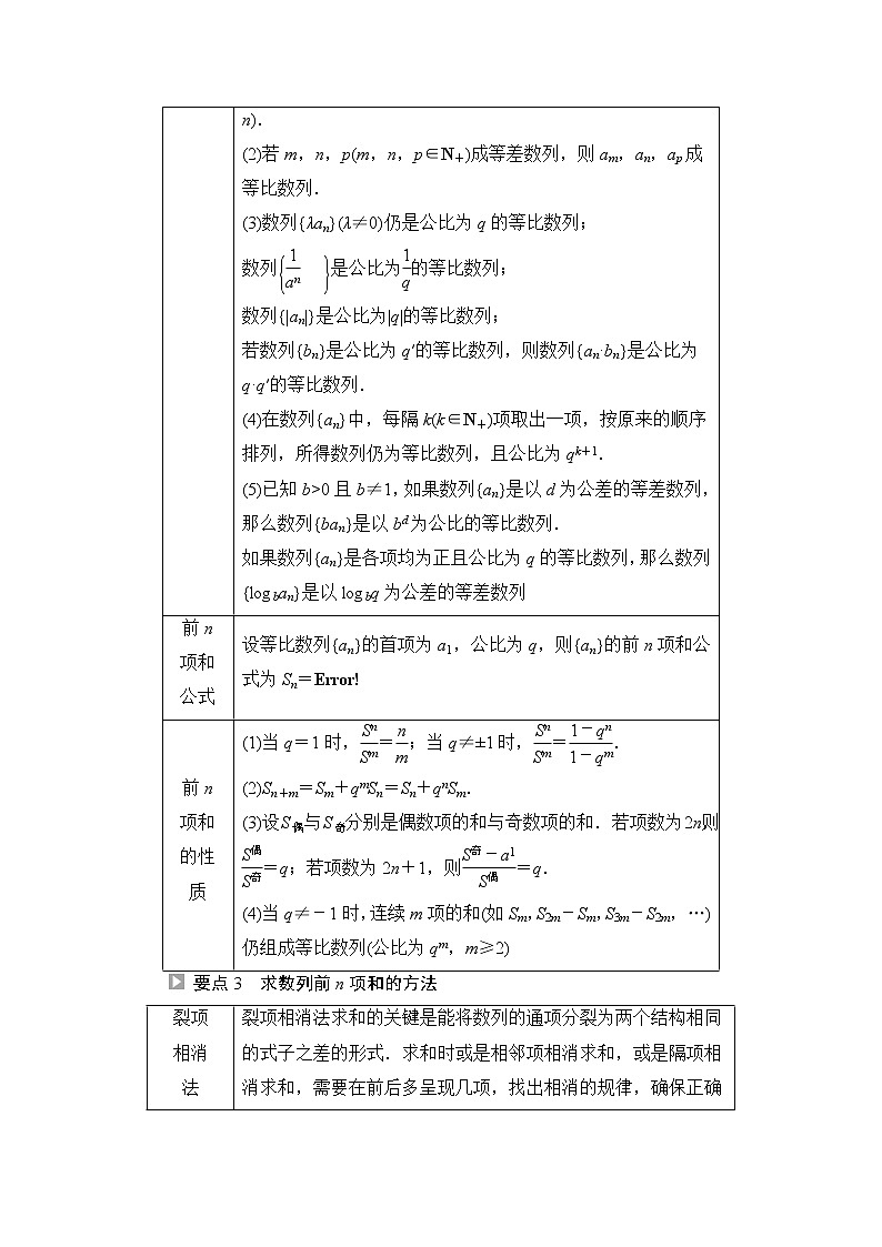 人教B版高中数学选择性必修第三册全书要点速记课件+学案03