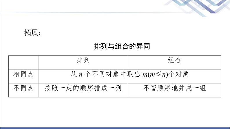 人教B版高中数学选择性必修第二册第3章3.1.3第1课时组合与组合数课件第7页