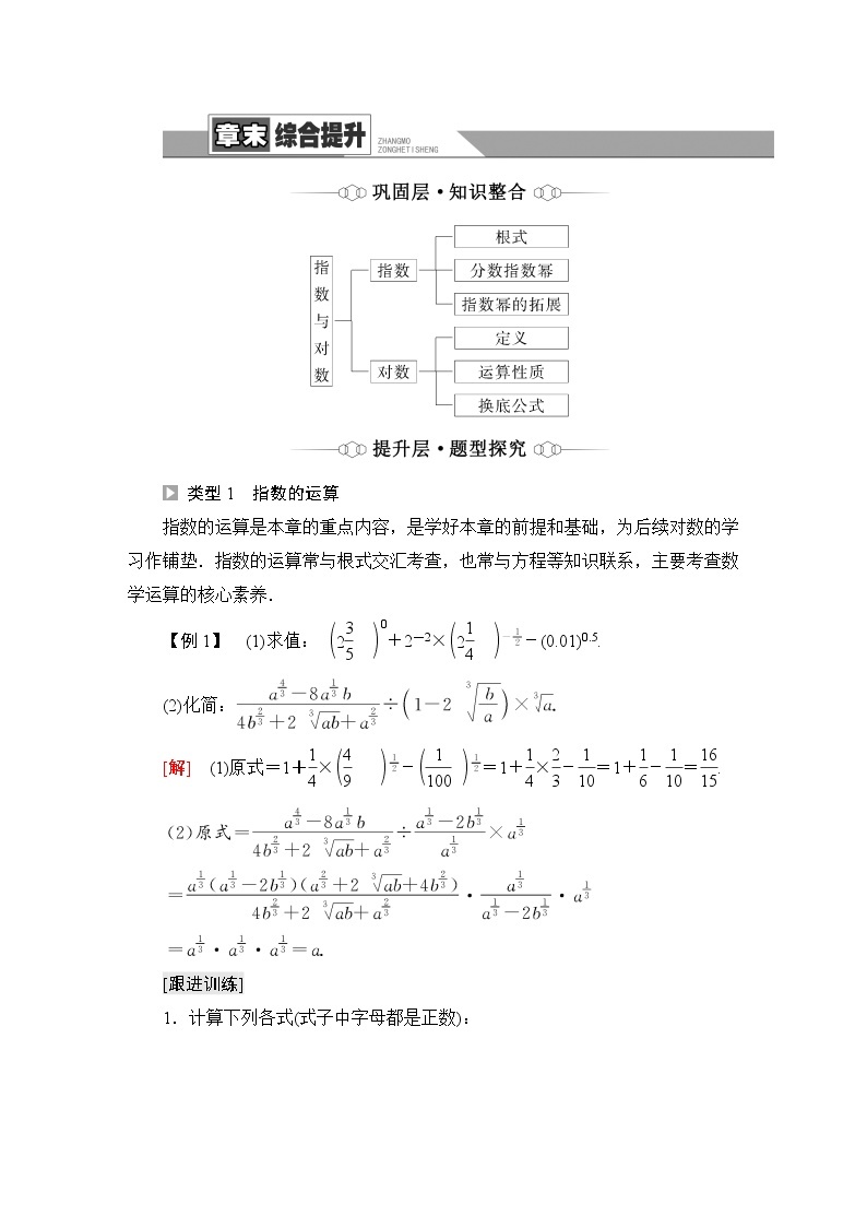 苏教版高中数学必修第一册第4章章末综合提升课件+学案+测评含答案01