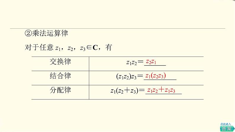 苏教版高中数学必修第二册第12章12.2第1课时复数的加减与乘法运算课件+学案+练习含答案08