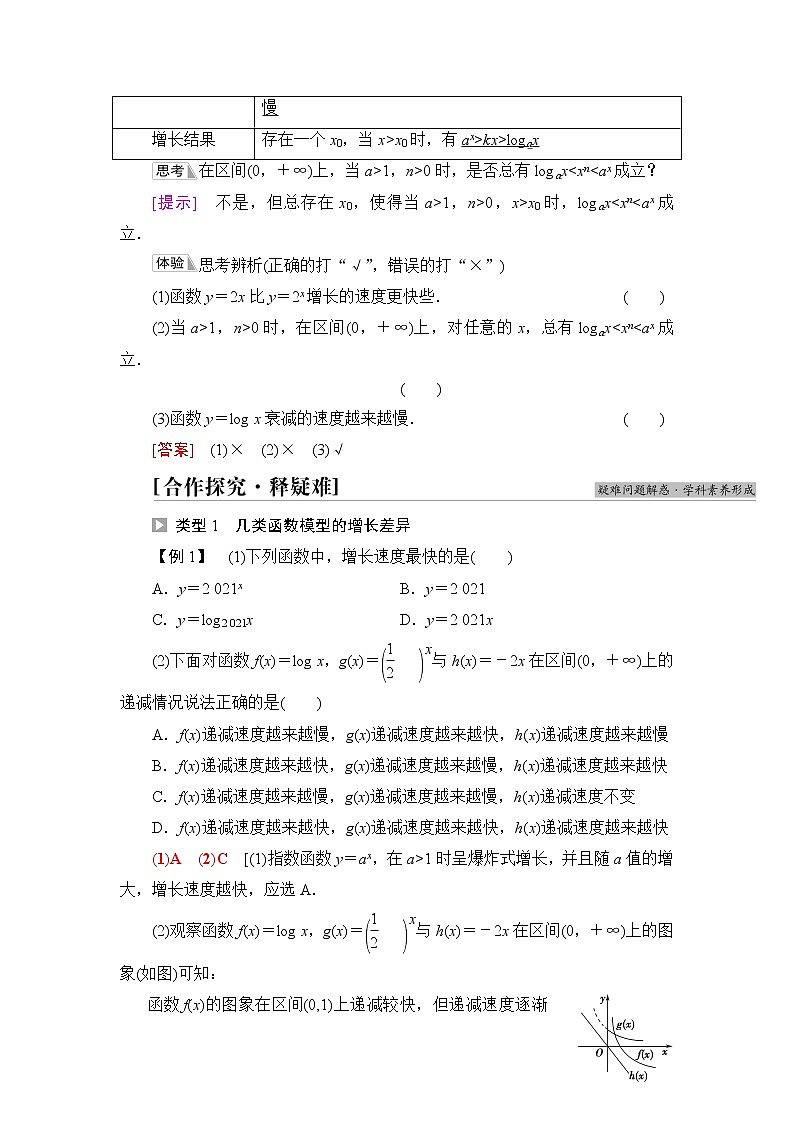 湘教版高中数学必修第一册第4章 4.5 4.5.1几种函数增长快慢的比较课件+学案+练习含答案02