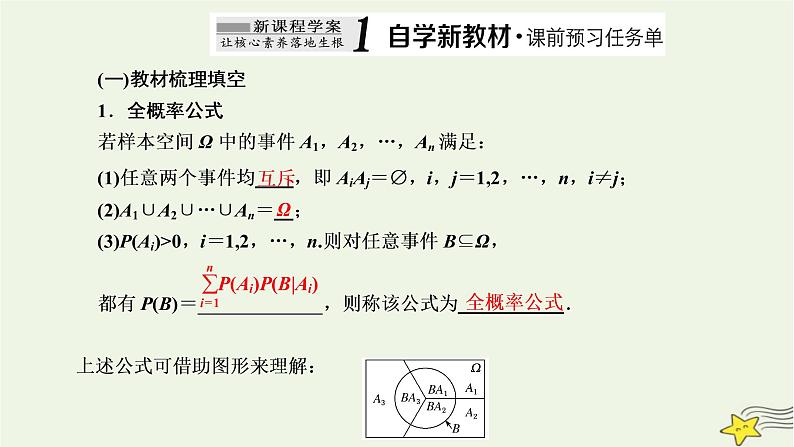 2022秋新教材高中数学第七章随机变量及其分布7.1条件概率与全概率公式7.1.2全概率公式课件新人教A版选择性必修第三册02