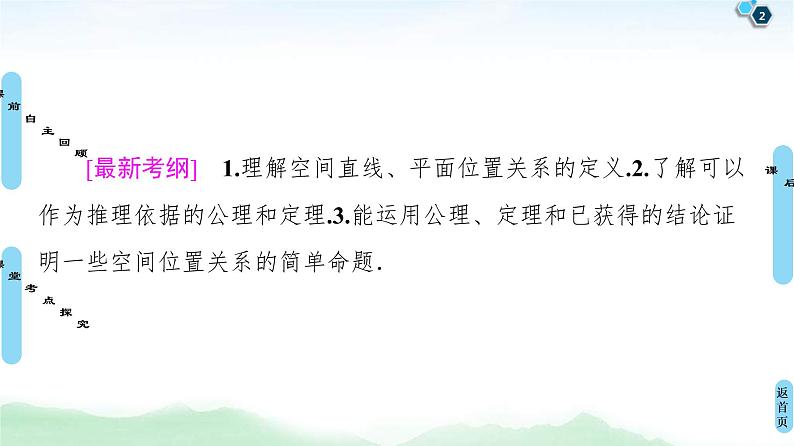 高考数学(理数)一轮复习讲与练8.2《空间点、直线、平面之间的位置关系》(3份打包,课件+教案+配套练习,含解析)02