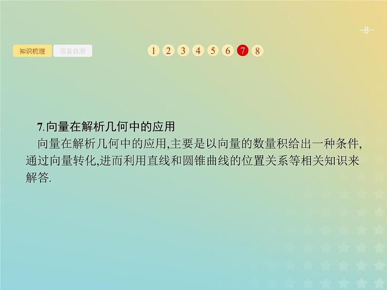 广西专用高考数学一轮复习第五章平面向量数系的扩充与复数的引入3平面向量的数量积与平面向量的应用课件新人教A版理08