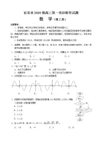 2023届四川省宜宾市高三上学期第一次诊断性数学（理）数学试题及答案
