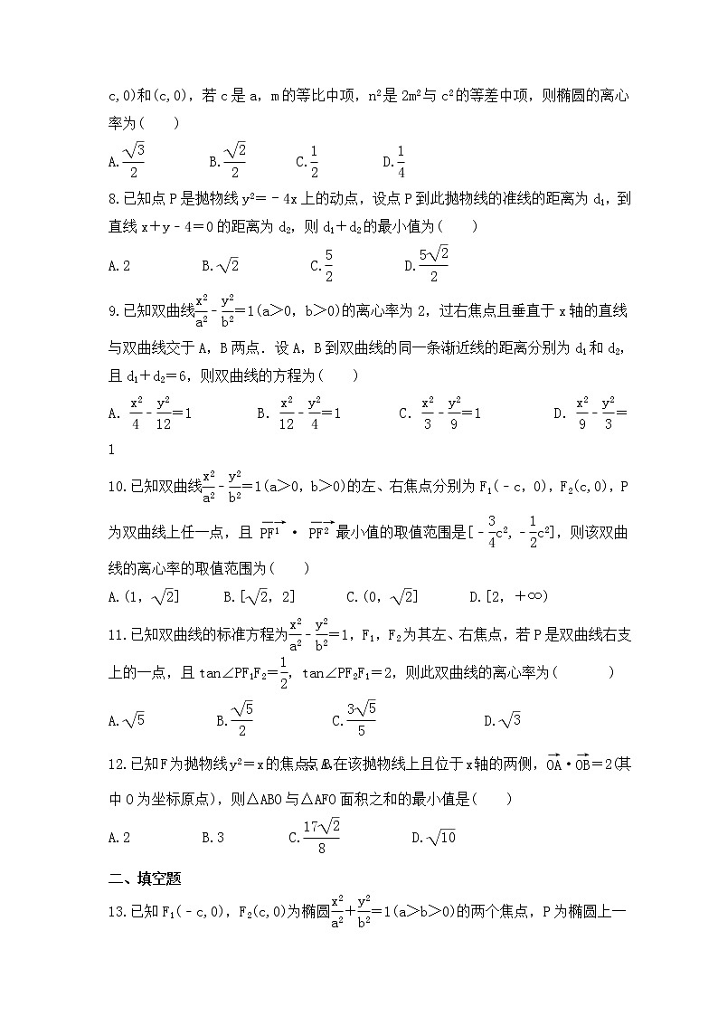 2023年高考数学二轮专项复习《圆锥曲线》(原卷版)第2页