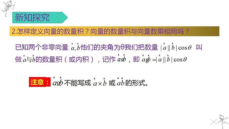 高中数学人教A版2019必修2 6.2.4 向量的数量积运算 课件+教案+练习08