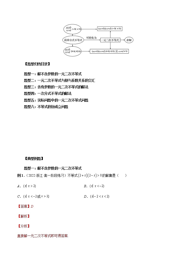 2.3 二次函数与一元二次方程、不等式(解析版)第3页