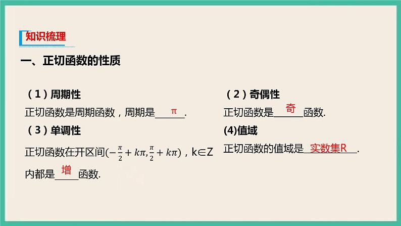 5.4.3《正切函数的性质与图象》 课件第3页