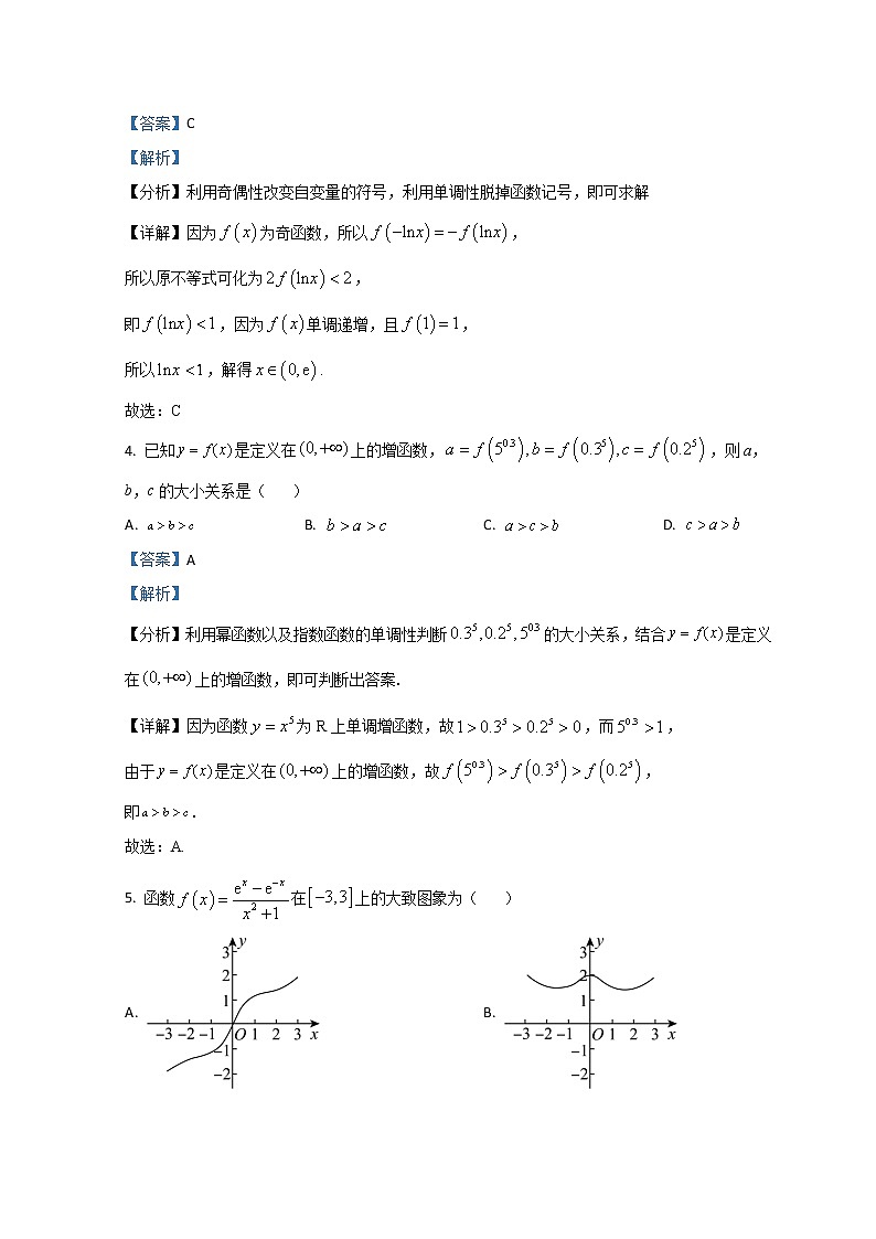 山东省济南外国语学校2022-2023学年高一上学期12月月考数学试题含解析第2页