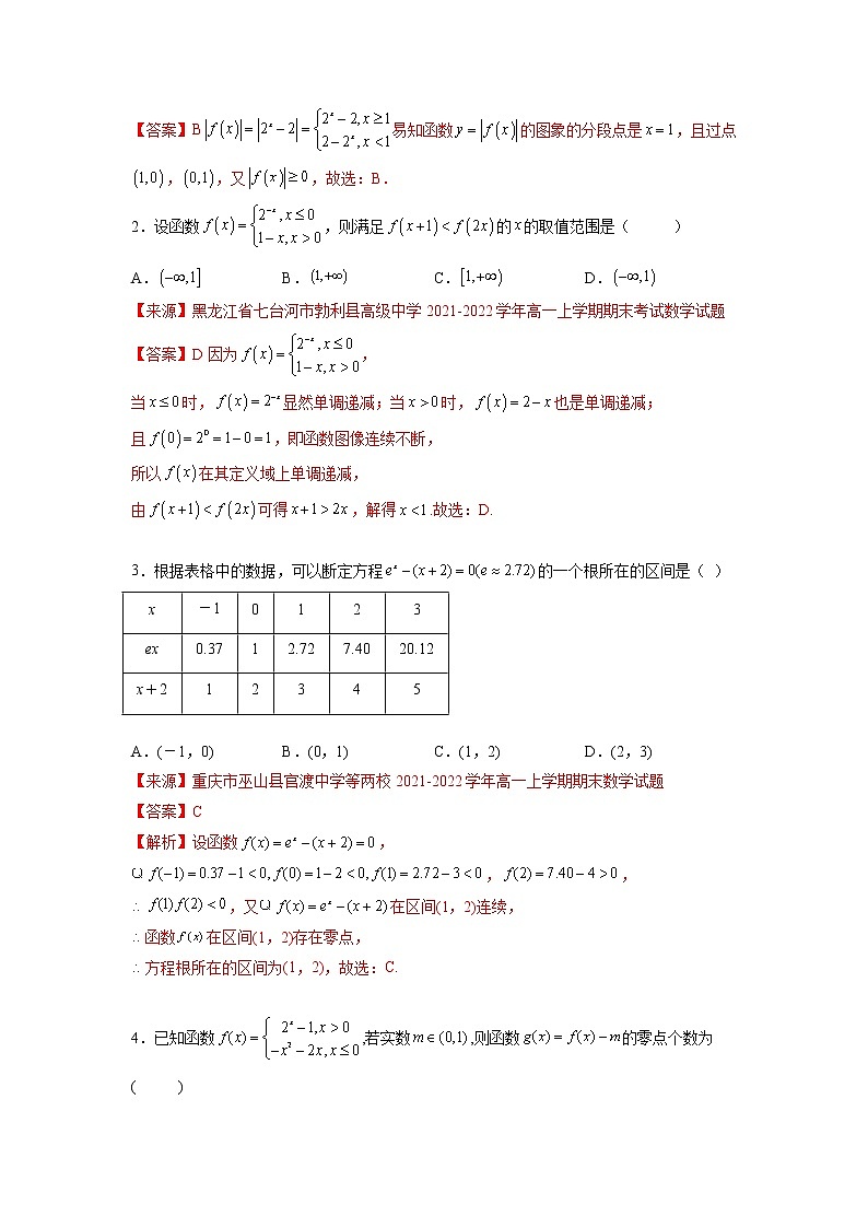 专题3.4 函数的应用(解析版)第2页