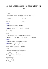 2023届江西省部分学校高三上学期11月质量检测巩固卷数学（理）试题含解析