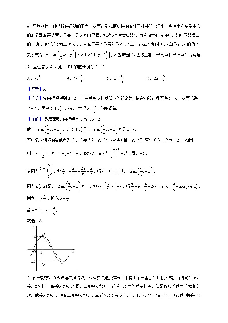 2023届山东省济南市章丘区高三上学期诊断性测试数学试题(解析版)03