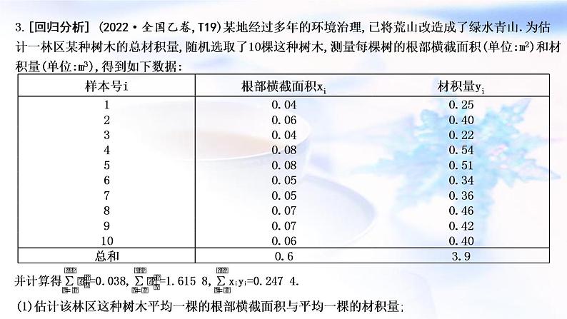 2023届高考数学二轮复习专题五概率与统计第3讲统计、成对数据的统计分析课件07