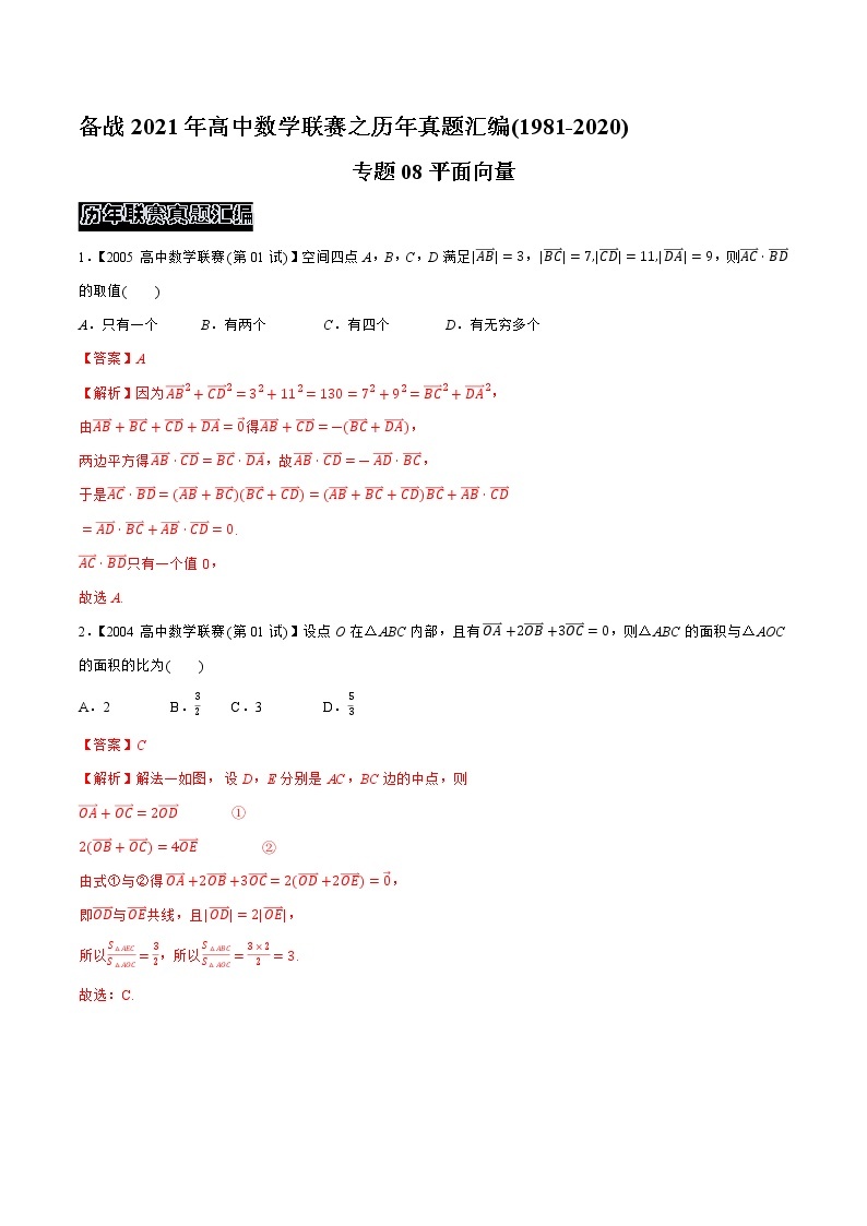 1981—2020高中数学联赛之历年真题汇编01