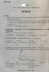 2023河南省天一大联考高三上学期期末考试数学（理）PDF版含答案