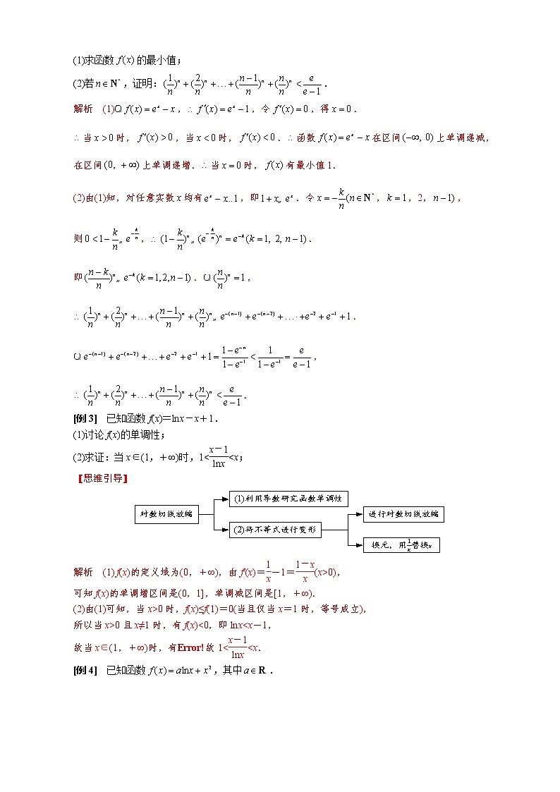 2023高考数学二轮专题导数38讲 专题19 单变量不含参不等式证明方法之切线放缩第3页
