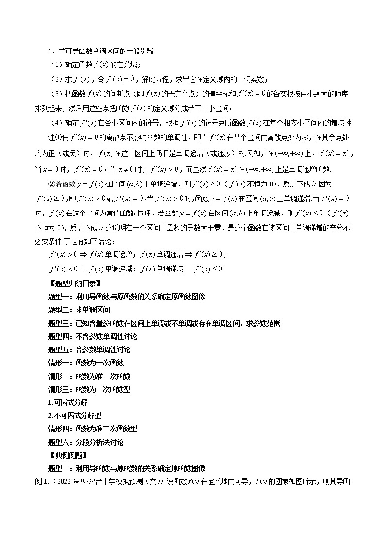 2023高考数学二轮复习专题15 单调性问题(原卷版)第2页