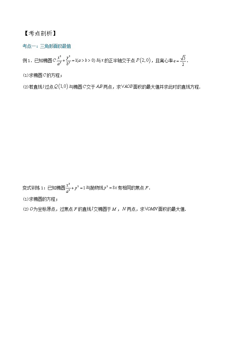 第03讲:面积问题二(原卷版)第2页