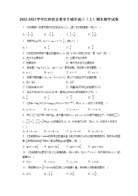 2022-2023学年江西省宜春市丰城市高三（上）期末数学试卷(含答案解析)