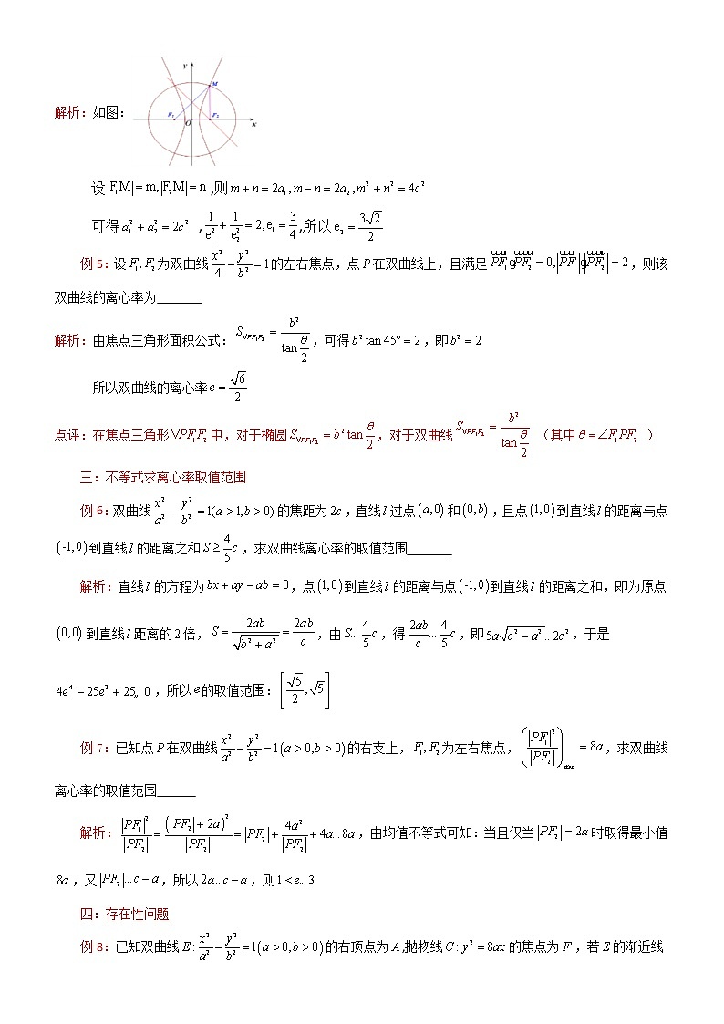 2023届新高考数学解析几何专题讲义 第18讲 双曲线的离心率问题第2页