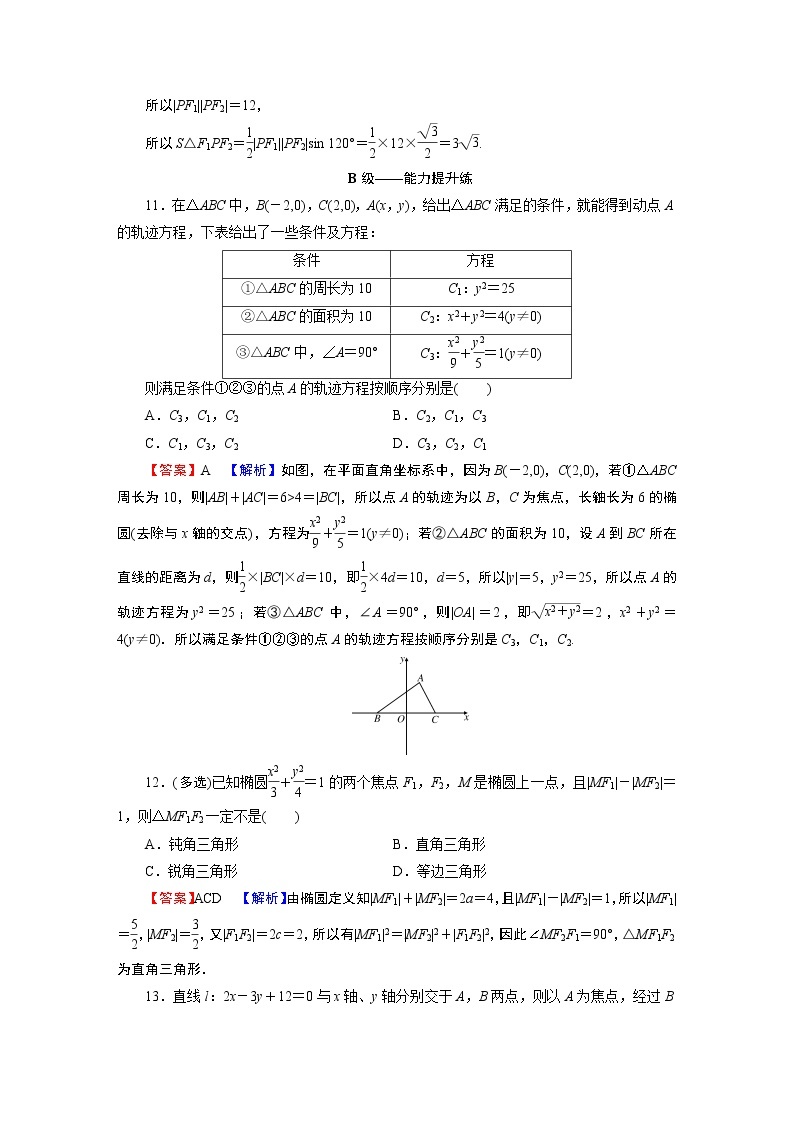 3.1.1 椭圆及其标准方程 试卷03