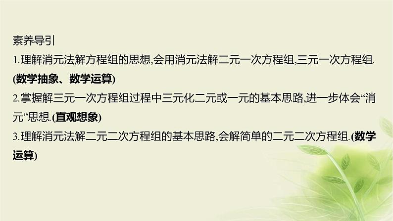 人教B版高中数学必修第一册2-1-3方程组的解集课件02
