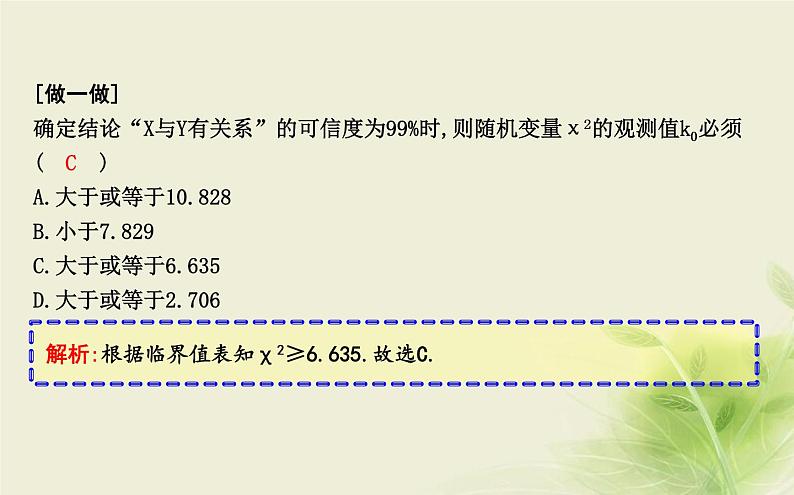 人教B版高中数学选择性必修第二册4-3-2独立性检验课件第8页
