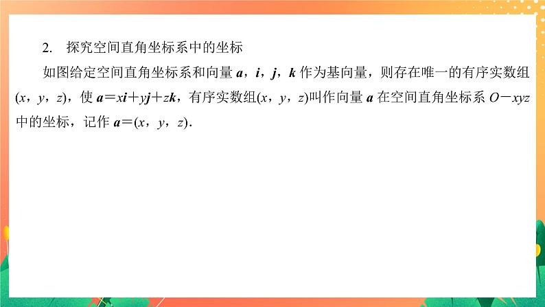 6.2.2 空间向量的坐标表示(1) 课件07