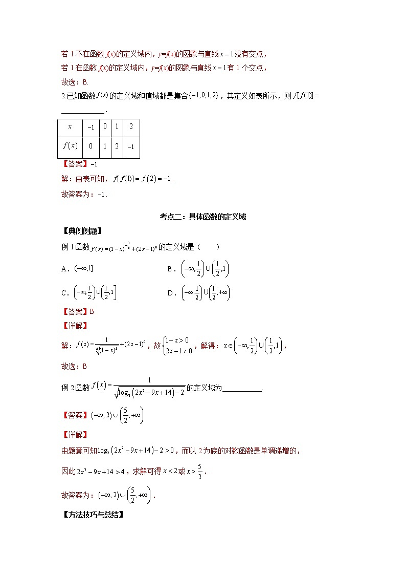 【新高考】2023年高考数学二轮复习精讲精练学案——第04讲 函数的概念及其表示(原卷版+解析版)03