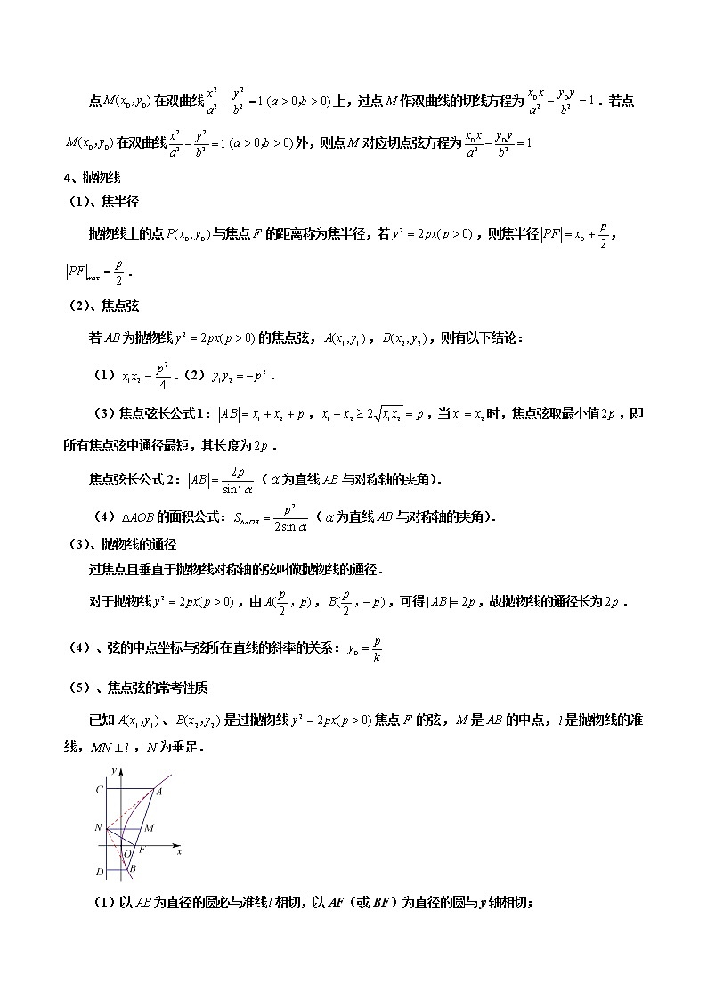 第二十六讲圆锥曲线解析版第2页