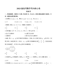 2023山东省高三下学期高考考向核心卷（新高考）数学含解析