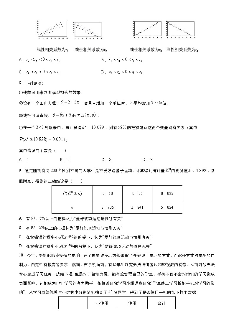 高考数学三轮冲刺小题必练12 统计与统计案例(原卷版)第3页