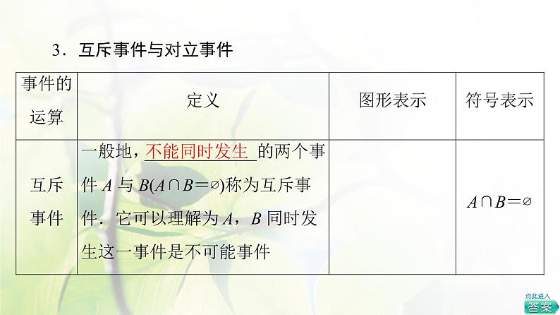 北师版高中数学必修第一册第7章§1 1-3随机事件1-4随机事件的运算课件08