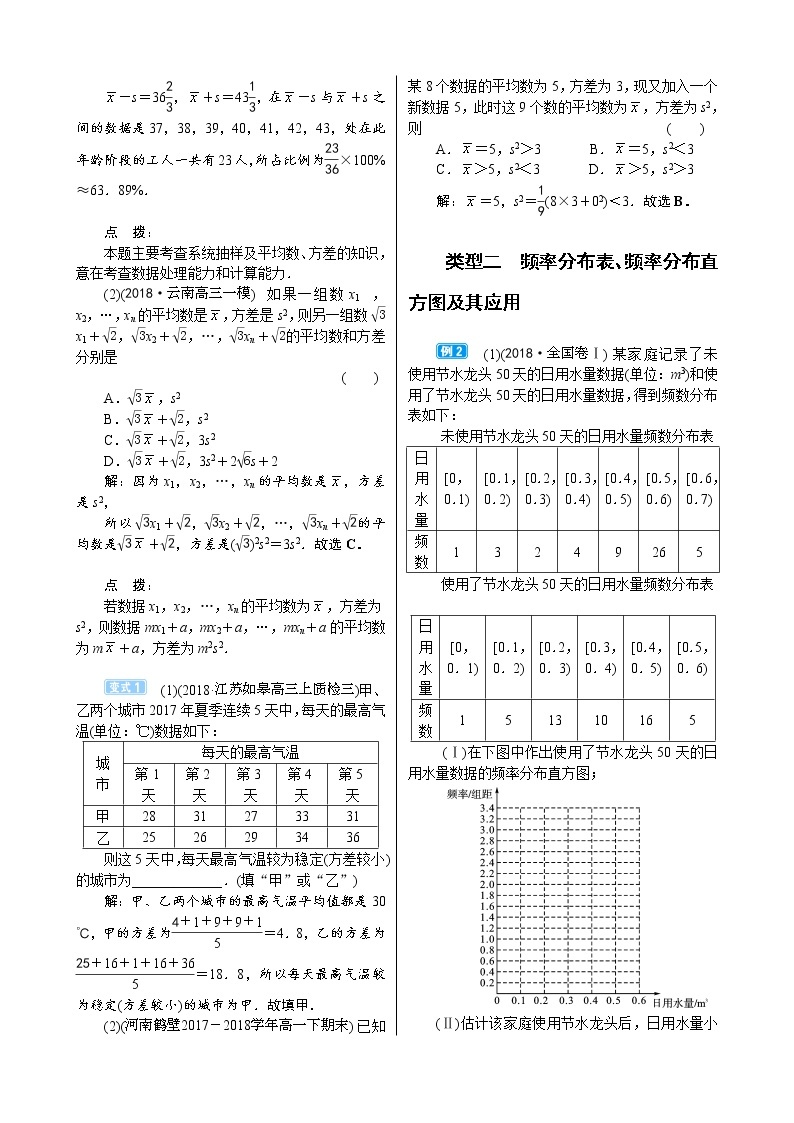 高中数学高考11 2　用样本估计总体 试卷03