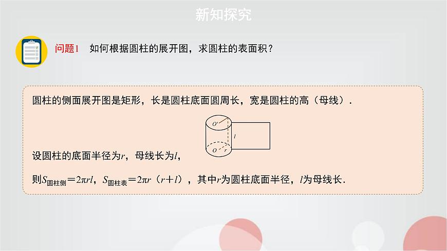 北師大版高中數(shù)學(xué)必修第二冊6-6-1柱、錐、臺的側(cè)面展開與面積課件第2頁