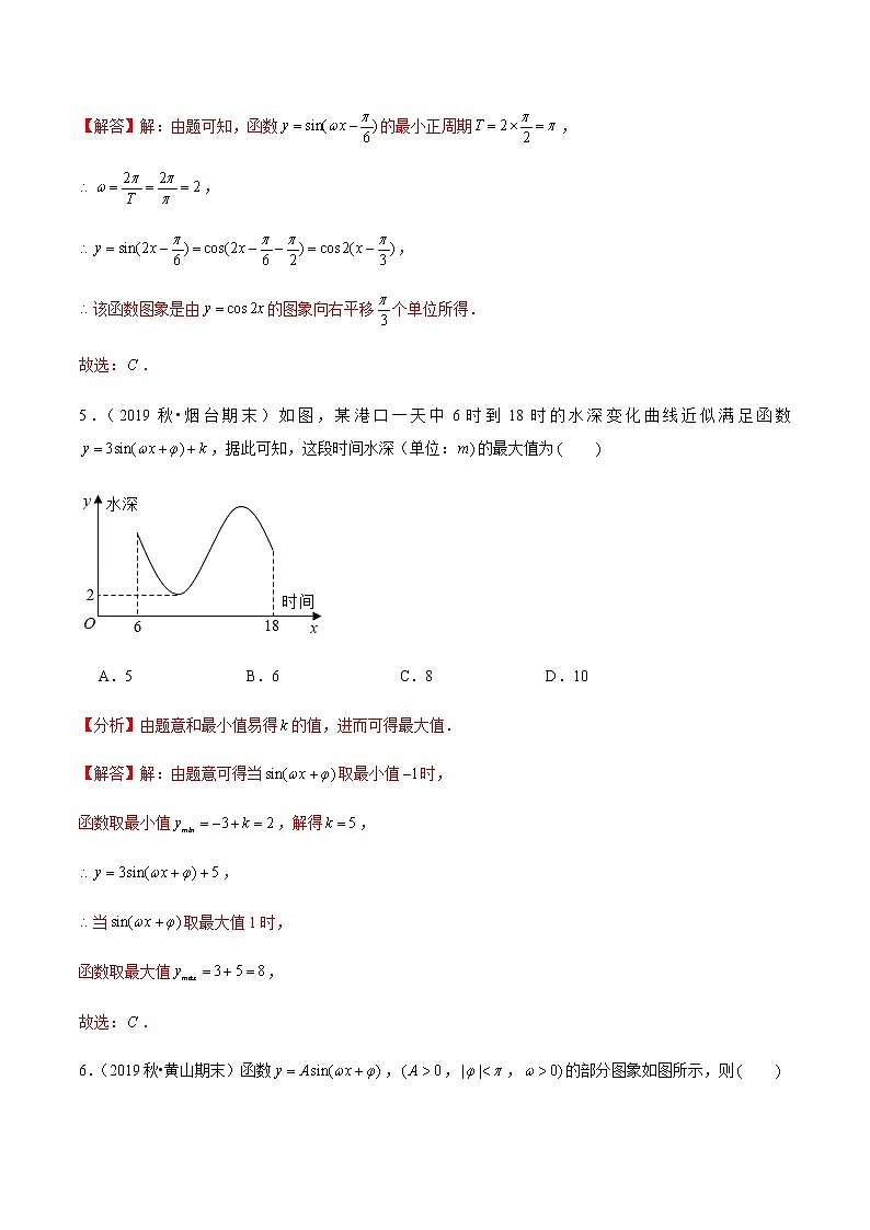 高中数学高考第23讲 函数y=Asin(ωx+φ)的图象及应用(达标检测)(教师版)第3页