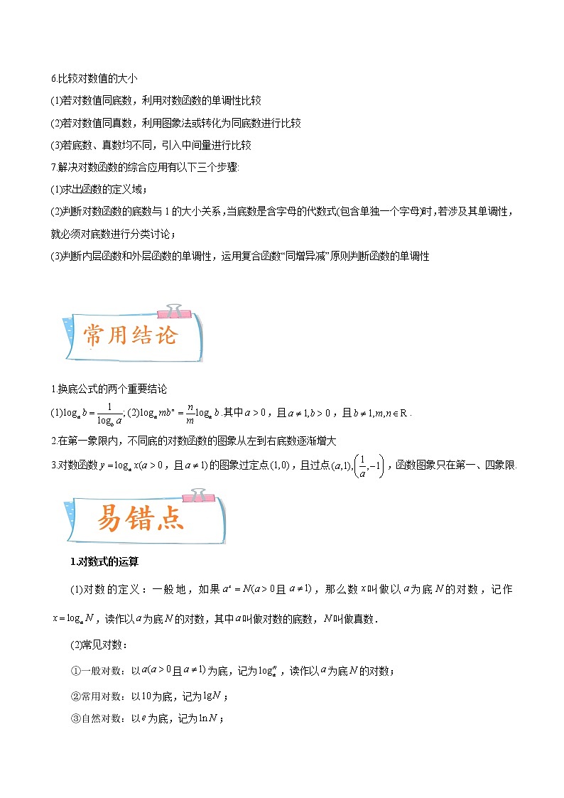 考向11 对数与对数函数(重点)-备战2023年高考数学一轮复习考点微专题(新高考地区专用)(原卷版)第3页