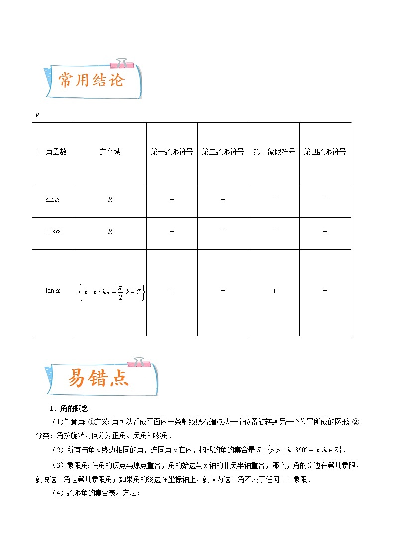 考向17 任意角、弧度制及任意角的三角函数(重点)-备战2023年高考数学一轮复习考点微专题(新高考地区专用)(解析版)第3页