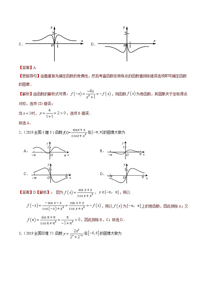 高中数学高考专题05 函数图象(解析版)第2页