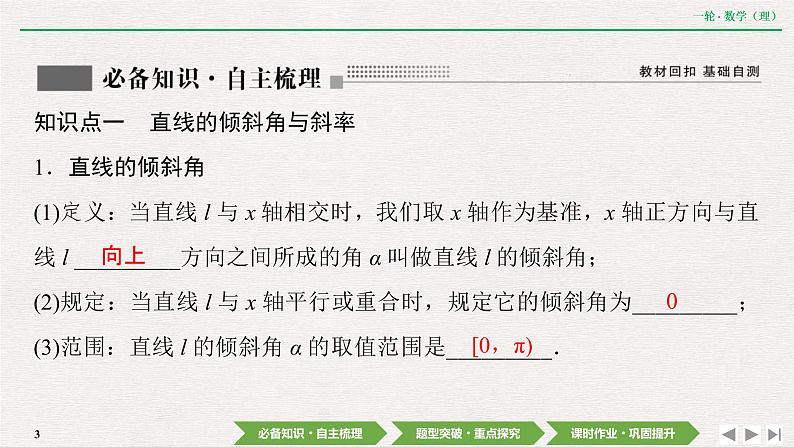 中考数学优化探究一轮复习(理数) 第8章 第1节 直线与直线方程课件PPT03