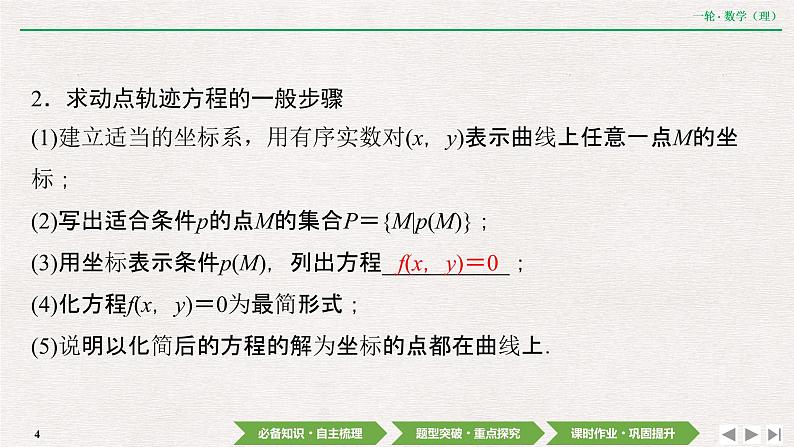 中考数学优化探究一轮复习(理数) 第8章 第8节 曲线与方程课件PPT第4页