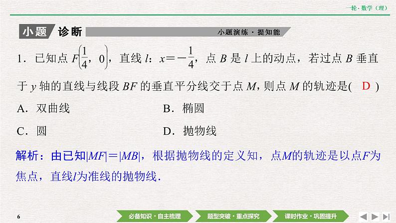 中考数学优化探究一轮复习(理数) 第8章 第8节 曲线与方程课件PPT第6页