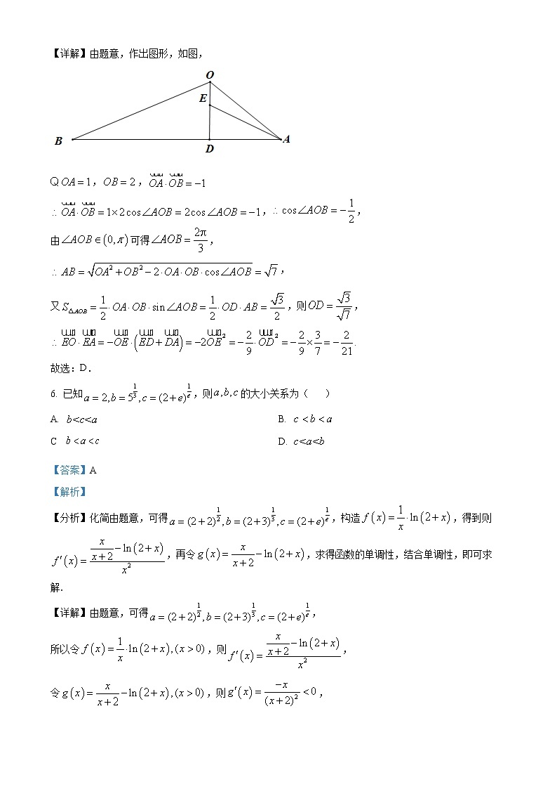2023杭州二中高三下学期3月月考试题数学含解析03