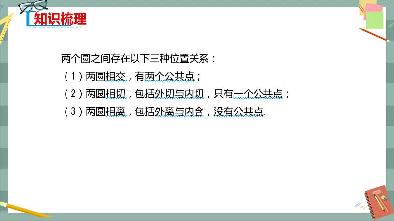 第二章-2.5 直线与圆、圆与圆的位置关系 2.5.2 圆与圆的位置关系(课件PPT)第3页