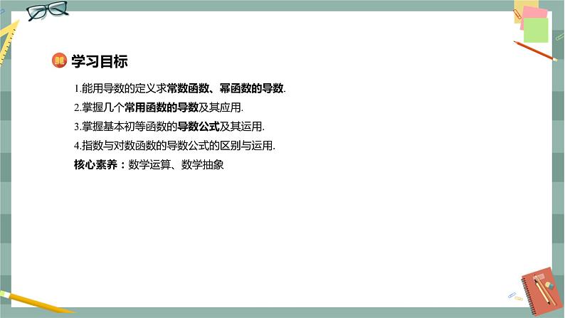 第六章-6.1 导数-6.1.3 基本初等函数的导数(课件PPT)第2页